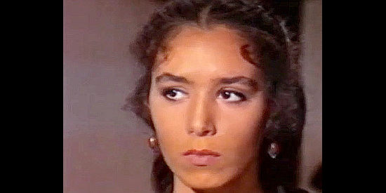 Clara Hopf as Adelita, the pretty female revolutionary who catches John's eye in Hallelujah to Vera Cru (1973)