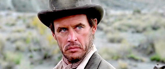Geoffrey Lewis as 2 Strike Snake, meeting Roy Blood for the first time in Silver Saddle (1978)