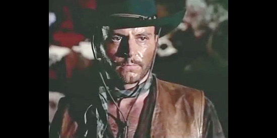 Giovanni Ivan Scratuglia as Sheriff Stan Carroll, looking for Mike Wood in Ringo, It's Massacre Time (1970)