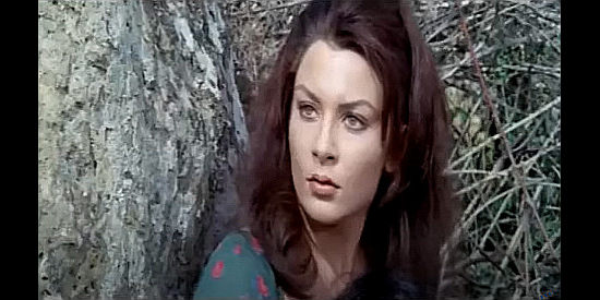 Jolando Modio (Iolando Modio) as Juanita, looking to Slim Craig for protection in Ballad of Death Valley (1970)