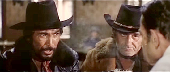 Jose Torres as Lou and Gasper Indio Gonzalez as Jack, trying to find Ted Browne in Shoot Joe and Shoot Again (1971)