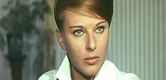 Katia Loritz as Mary Blue, the strong-willed sallon owner who falls for Joe Dexter in Joe Dexter (1965)