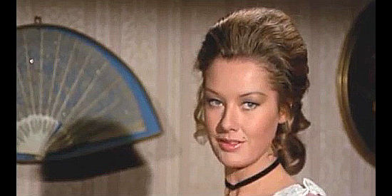 Pamela Tudor as Esther, the widow who runs Gunluck Ranch in Ballad of Death Valley (1970)