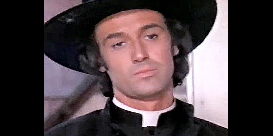 Riccardo Salvino as John the Timid, proving he's not all that timid in the company of ruffians in Hallelujah to Vera Cruz (1973)