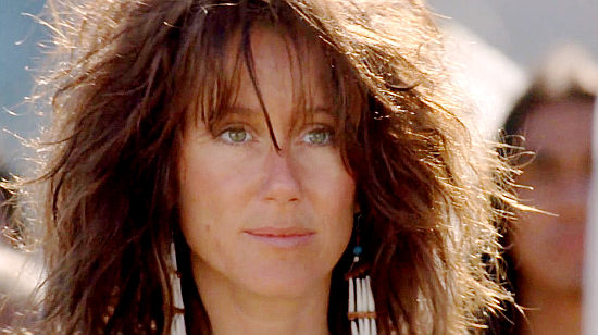 Mary McDonnell as Stands with a Fist on her wedding day with Dunbar in Dances with Wolves (1990)