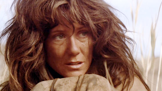 Mary McDonnell as Stands with a Fist, remembering back to her capture by the Sioux in Dances with Wolves (1990)