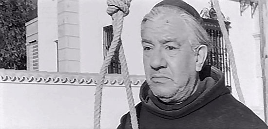 Roberto Font as Padre Francisco, facing a noose because of his affiliation with Jose in The Jaguar (1963)