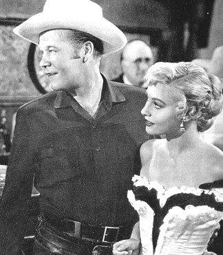 Wayne Morris as Johnny Yorke with Lola Albright as Ann Walker in Sierra Passage (1950)