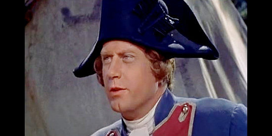 James Seay as Colonel George Washington, trying to negotiate a treaty with the Delaware chief in When the Redskins Rode (1951)