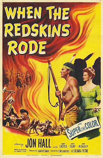 When the Redskins Rode (1951) poster