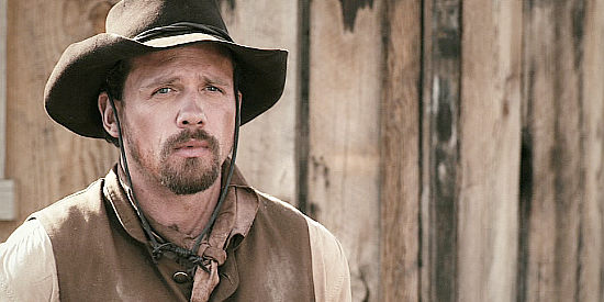 Andrew Simpson as Saul, looking for an opening to get away from Rutherford in Heathens and Thieves (2012)