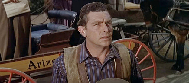 Andy Griffith as Pat Collins, working up the nerve to propose to Lu Rogers in The Second Time Around (1961)