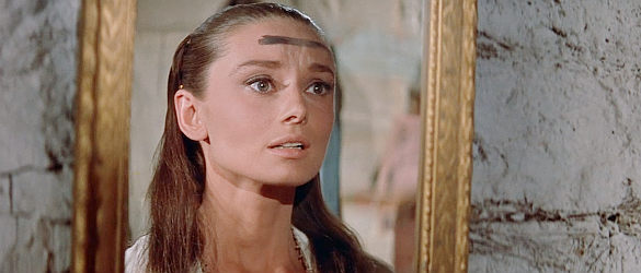 Audrey Hepburn as Rachel Zachary, confronting the rumors about her heritage in The Unforgiven (1960)