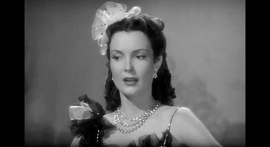 Audrey Young as Juanita Hawkins, the oldest of Widow Hawkins' children and the one most in need of supervision in The Wistful Widow of Wagon Gap (1947)
