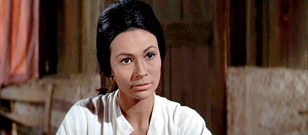 Barbara Luna as Meli, the mother of Johnny Cobb's half-breed nephew in Firecreek (1968)