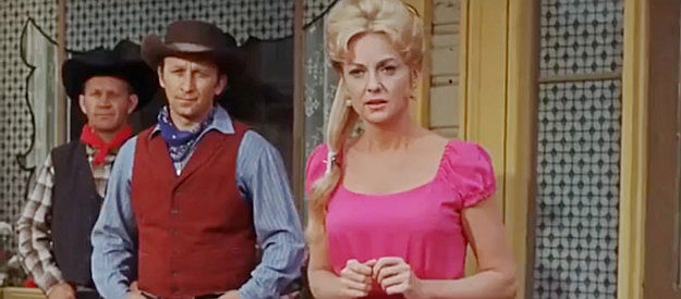 Barbara Werle as Leann, the woman who's always loved Cal Wayne in Gunfight in Abilene (1967)