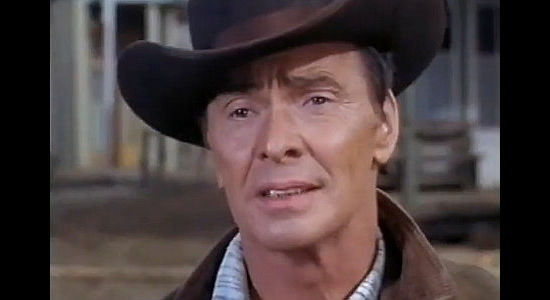 Barry Sullivan as Benjamin Pride, the widower from Ohio trying to make a new home for his three children in Kansas in This Savage Land (1969)