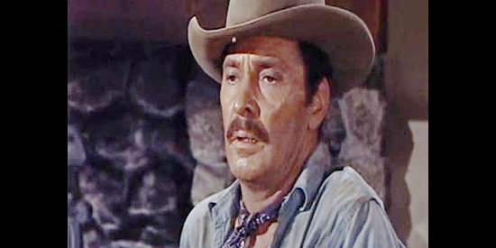 Barry Sullivan as Sheriff Horne, a lawman carrying $50,000 in recovered loot and facing a possible showdown with the man who raised him in Stage to Thunder Rock (1964)