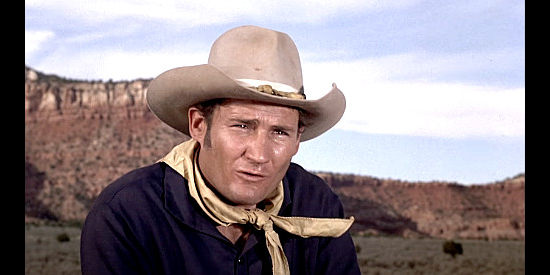 Bill Hart as Cpl. Harrington, one of Lt. McAllister's most trusted cavalrymen in Duel at Diablo (1966)