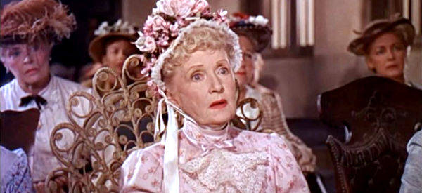 Billie Burke as Mrs. Cordelia Fosgate, one of the witnesses as Sgt. Rutledge's trial in Sergeant Rutledge (1960)