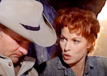 Brian Keith as Yellowleg and Maureen O'Hara as Kit Tildon in Deadly Companions (1961)