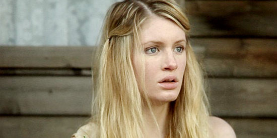 Camielle Montgomery as Rhiannon, the girl Mortimer purchases in Whiskeytown in The Dead and the Damned (2011)