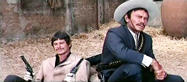 Charles Bronson as Fierro, one of the most blood thirsty of the men serving under Pancho Villa (Yul Brynner) in Villa Rides (1968)