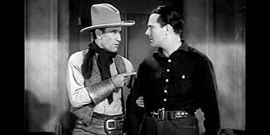 Charles Middleton as Buck Rankin, vowing to make alterations to Windy (William Haines) if he doesn't stay away from Molly in Way Out West (1930)