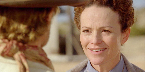 Clare Carey as Denise Stark, the woman who dreams of building a hospital in Holy Sands (2009)