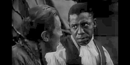 Clarence Muse as Pompey, explaining the similiarities between Indians and blacks to Black Eagle in Daniel Boone (1936)