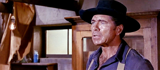 Claude Akins as Sgt. Foggers, one of the men in on the gold robbery in Waterhole #3 (1967)