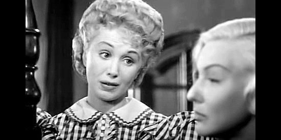 Claudia Drake as Mary Manson, a friend who helps nurse Jean Shelby back to health after she's wounded in Renegade Girl (1946)