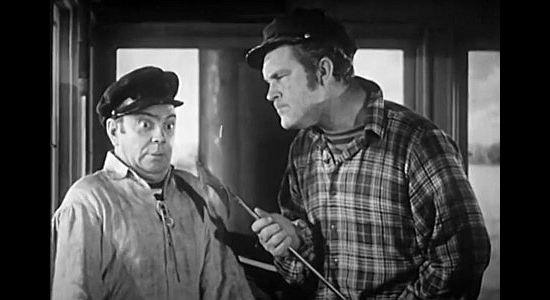 Cliff Edwards as Runty and Guinn 'Big Boy' Williams as Sailaway, forced to transition from shipmates to cow hands in American Empire (1942)