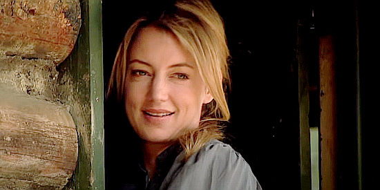 Cynthia Watros as Maggie, the former saloon girl who takes in the Preacher in Avenging Angel (2007)