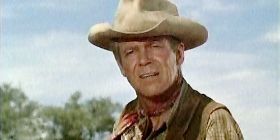Dan Duryea as Frank Jesse, determined to deliver Kelly and get his money even after determining her ulterior motive in Six Black Horses (1962)