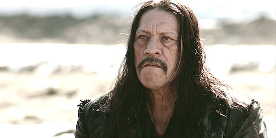 Danny Trejo as Guerrero, about to be betrayed by his half-brother in Dead in Tombstone (2013)