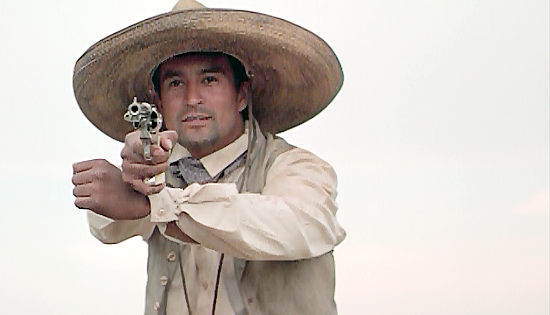 David Alvarado as the Mexico rustler who tries to steal Doolin's cattle in Jericho (2000)