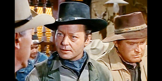DeForest Kelley as Toby Jack Saunders, the hot-headed fast gun working with Vance in Apache Uprising (1966)