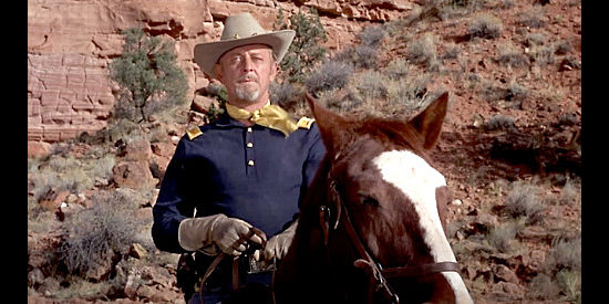 Director Ralph Nelson as Col. Foster, leading the relief column to Diablo canyon in Duel at Diablo (1966)