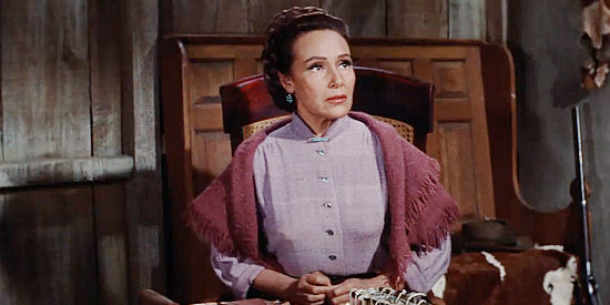 Dolores Del Rio as Neddy, fearing she's to blame for the problems faced by her family in Flaming Star (1960)