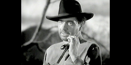 Don Costello as Leo Gledhill, threatening Melody Jones in Along Came Jones (1945)