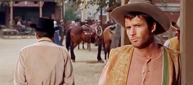 Don Galloway as Ward Kent, a deputy worried about Cal Wayne's reluctance to use a gun in Gunfight in Abilene (1967)