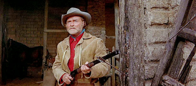 Don 'Red' Barry as Buffalo, a member of the hunting party who aligns himself with Shalako in Shalako (1968)