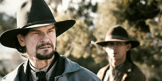 Don Swayze as Col. Sherman Rutherford, determined to recover the stolen gold in Heathens and Thieves (2012)