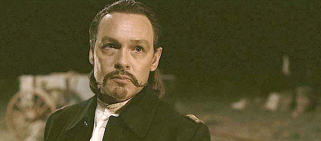 Doug Hutchinson as Henry Victor, the Indian-hating leader of the cavalry patrol in The Burrowers (2008)
