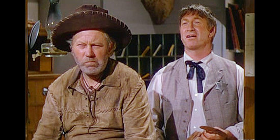 Edgar Buchanan as Jonah Johnson and Chill Wills as Marshal G.T. Brackton in Red Canyon (1949)