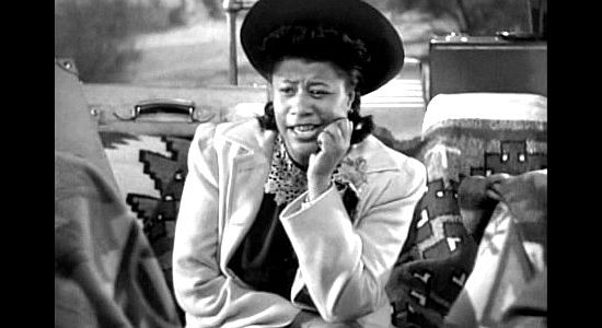 Ella Fitzgerald as Ruby, during one of the musical numbers in Ride 'Em Cowboy (1942)