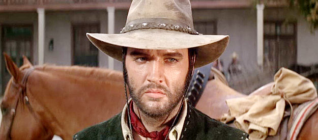 Elvis Presley as Jess Wade, trying to break free from the outlaw life in Charro! (1969)