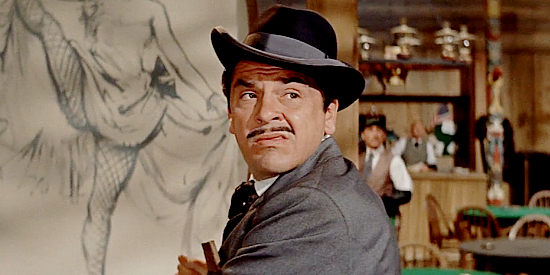 Ernie Kovacs as Frankie Canon, the man who tries to swindle McCord and Pratt out of their mine in North To Alaska (1960)