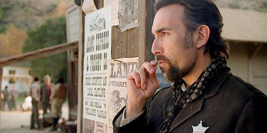 Francesco Quinn as the Crockett sheriff, a lawman who does Horn's bidding in The Pledge (2008)